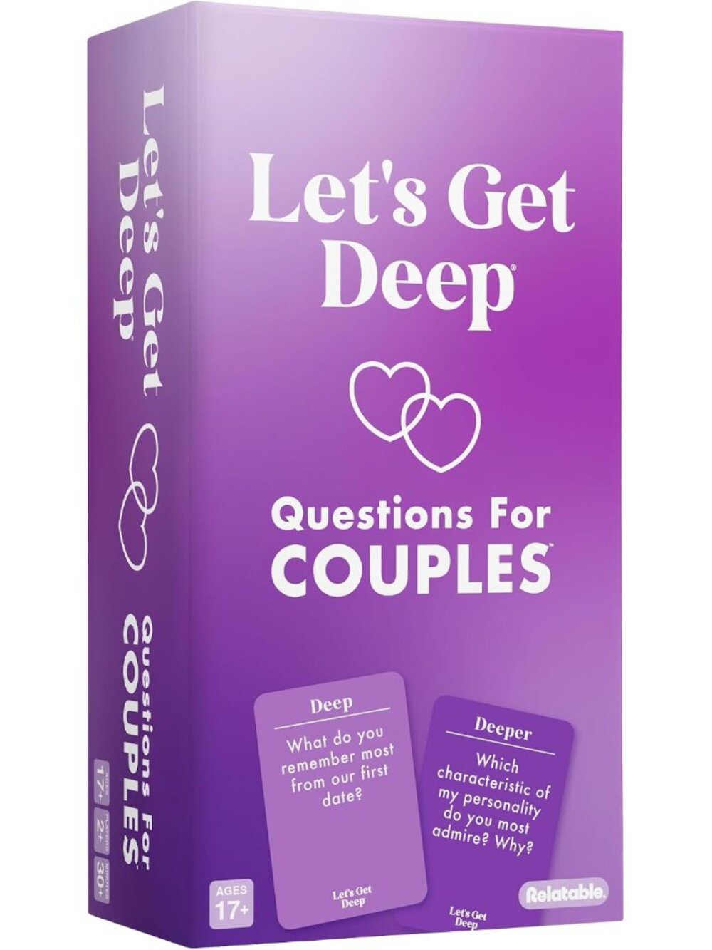 Let's Get Deep, A Question Card Game for Couples by Relatable